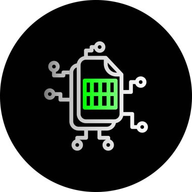 Bir araba simgesinin vektör illüstrasyonu