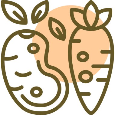 Şirin bir çizgi film karakterinin vektör çizimi