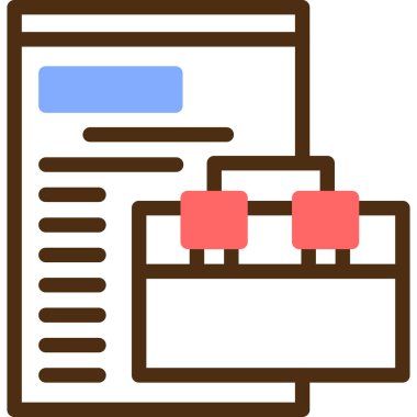 Tarayıcı. Web simgesi basit illüstrasyon