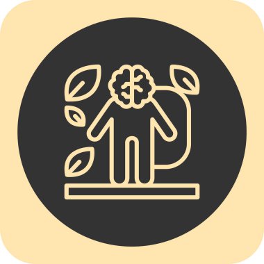 Ağaç simgesinin vektör illüstrasyonu