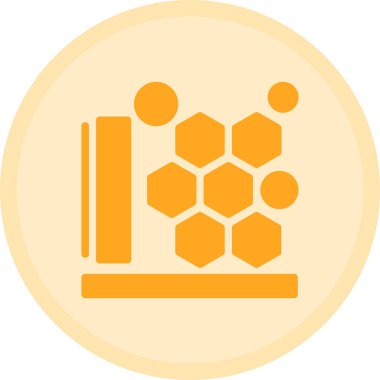 Bal peteği. Web simgesi basit illüstrasyon