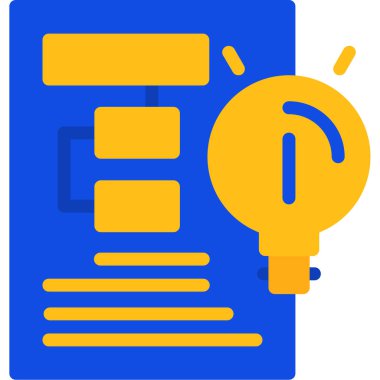 Belge. Web simgesi basit illüstrasyon