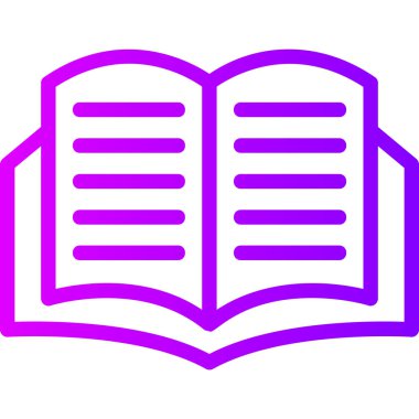 Kitap. Web simgesi basit illüstrasyon