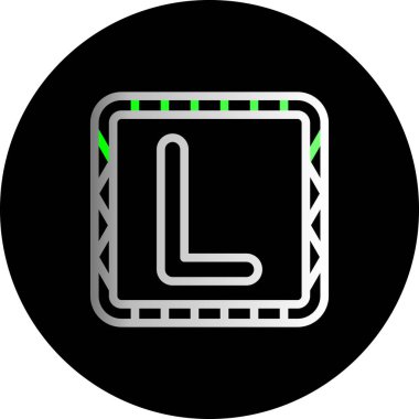 Modern bir simgenin vektör illüstrasyonu