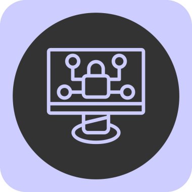 şebeke. Web simgesi basit illüstrasyon