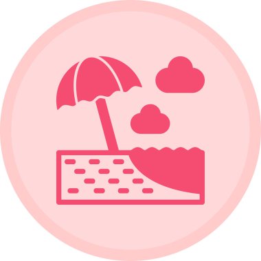 Bulut. Web simgesi basit illüstrasyon