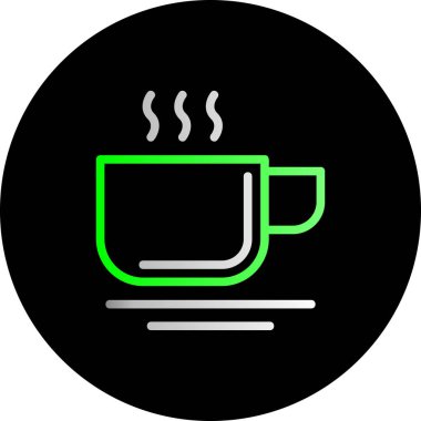 Kahve fincanı simge. Kahve Kupası vektör simgesi web için düz çizimi