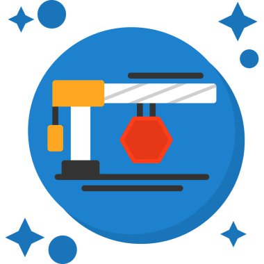 Fabrika simgesi vektör illüstrasyonu