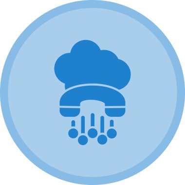 Bulut. Web simgesi basit illüstrasyon