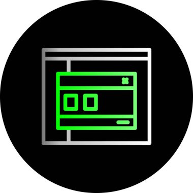 Kişisel ve ticari kullanım için vektör lcd simgesi