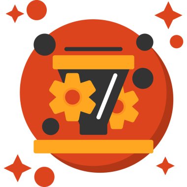 bir çiçeğin düz simgesi