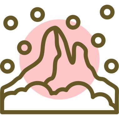 Güzellik ve moda simgelerinin vektör çizimi