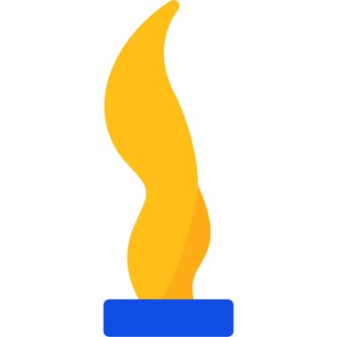 Meşale simgesi vektör çizim şablonu