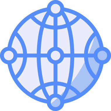 Yeryüzü küresel simgesi ana hatlarıyla - biçim kategorisinde