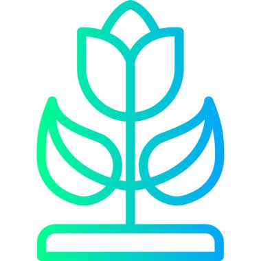 bitki web simgesi basit tasarım