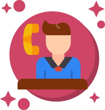 çağrı simgesi, vektör illüstrasyonu