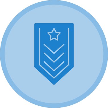 askeri kalkan simgesi, vektör illüstrasyonu