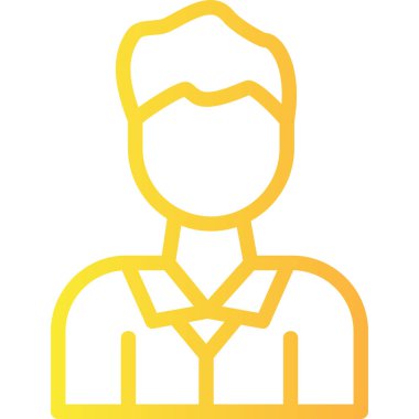 İş adamı simgesi vektör illüstrasyonu