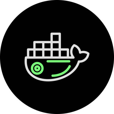 Eşsiz gemi vektör simgesi