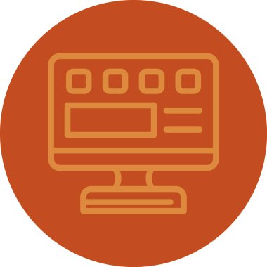 seo modern simgesinin vektör illüstrasyonu