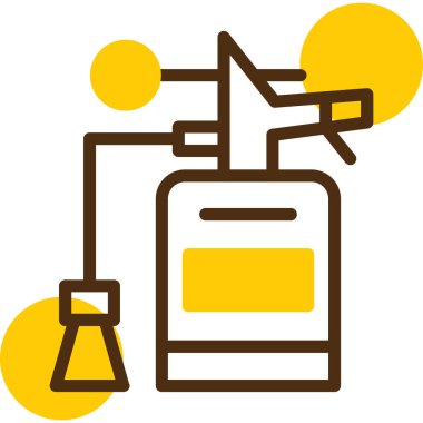 Sarı arkaplanın vektör illüstrasyonu