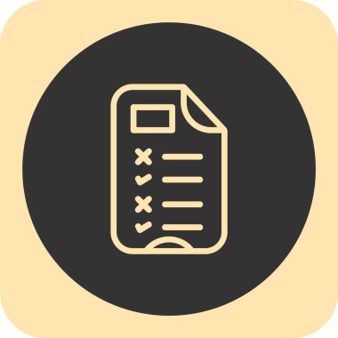 kontrol listesi web vektör simgesi