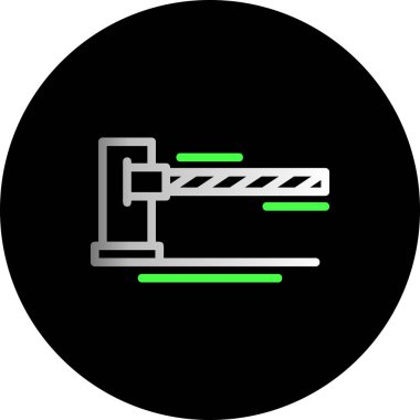 Modern b 'nin vektör çizimi mikroskop simgesinden yoksun