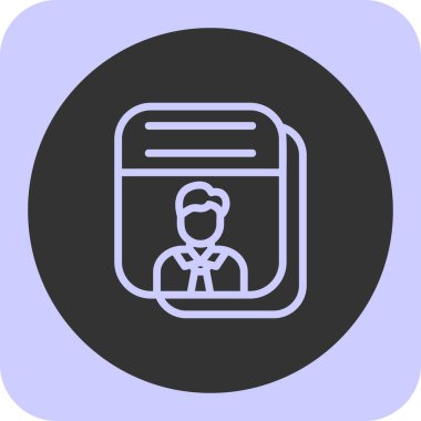 Kimlik kartı. Basit resimleme