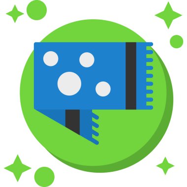 Çip simgesi vektör illüstrasyonu