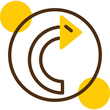 ok simgesi, vektör illüstrasyonu