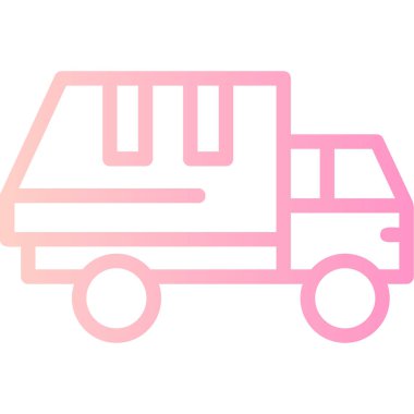 Van simge vektör çizim