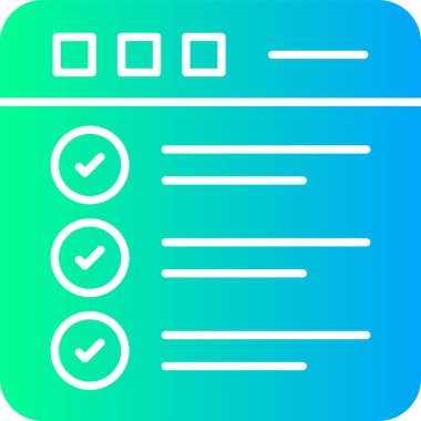 kontrol listesi simgesi vektör illüstrasyonu