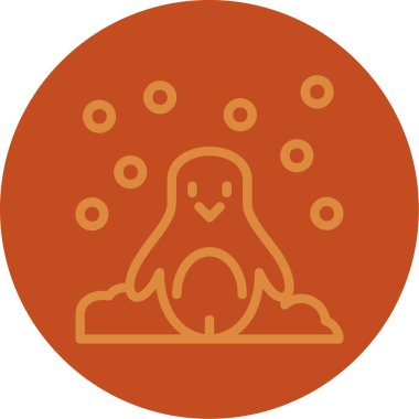 Şirin bir simgenin vektör illüstrasyonu