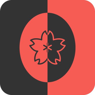 Tek yaprak simgesinin vektör illüstrasyonu