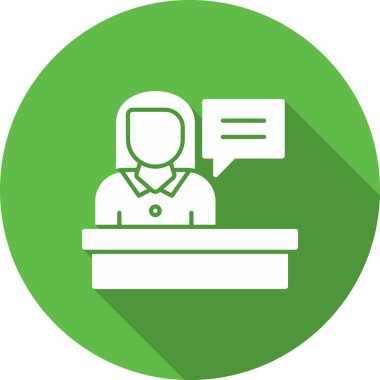 Çağrı merkezi ikon vektör illüstrasyonu.