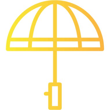 şemsiye simgesi vektör illüstrasyonu