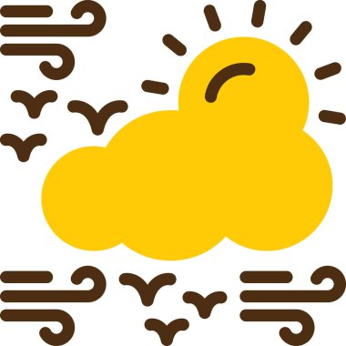 Güneş. Web simgesi basit illüstrasyon