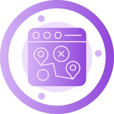 harita pin simgesi, vektör illüstrasyonu