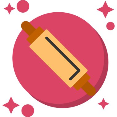 Boya. Web simgesi basit illüstrasyon