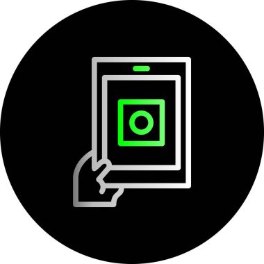 Eşsiz akıllı telefon vektör çizgisi simgesi