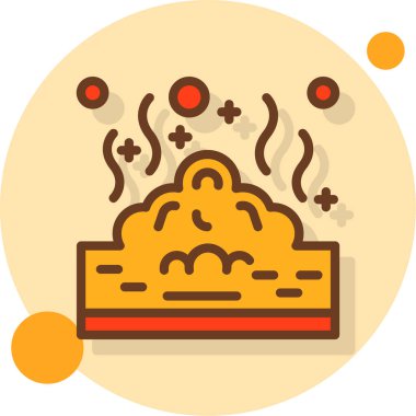 Kek. Web simgesi basit illüstrasyon