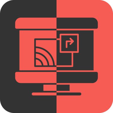 Modern bir simgenin vektör illüstrasyonu