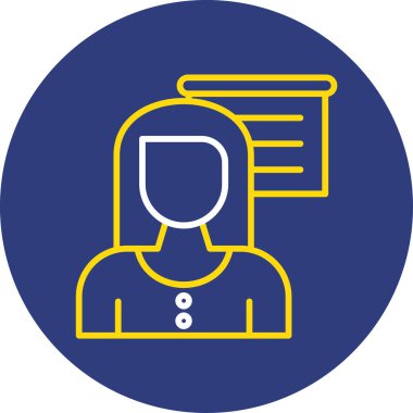 Dizüstü bilgisayar vektör çizimi olan kadın