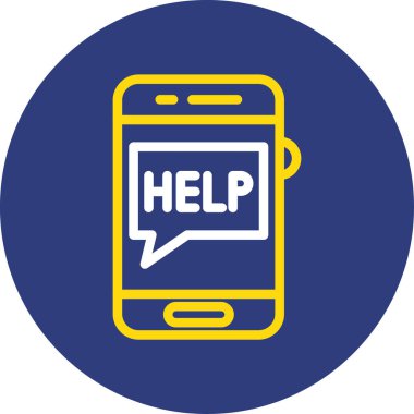 Telefon simgesinin vektör illüstrasyonu