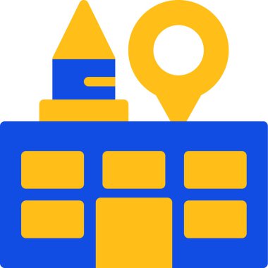 Harita pin konumu simgesi - taslak biçimi