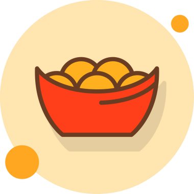 yiyecek web simgesi, basit vektör illüstrasyonu