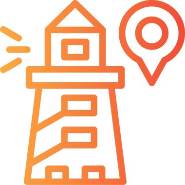 konum haritası konum simgesi ana hat biçiminde