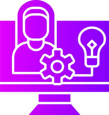 seo modern simgesinin vektör illüstrasyonu