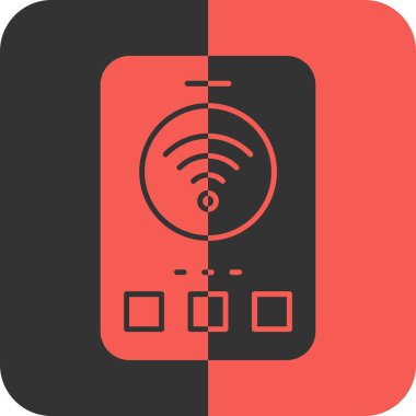 Kablosuz simgenin vektör illüstrasyonu