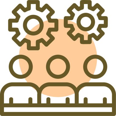 Teçhizat Web simgesi basit illüstrasyon